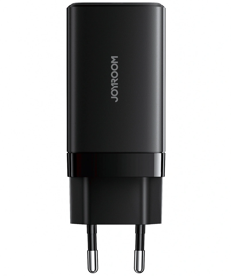 Carregador de Rede com Cabo USB-C Joyroom JR-TG10, 65W, 3.25A, 1 x USB-A - 2 x USB-C, Preto