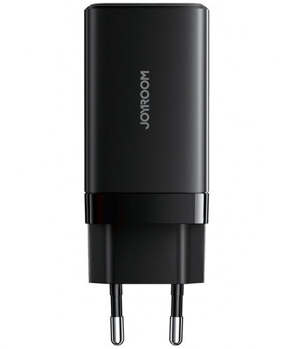Carregador de Rede com Cabo USB-C Joyroom JR-TG10, 65W, 3.25A, 1 x USB-A - 2 x USB-C, Preto