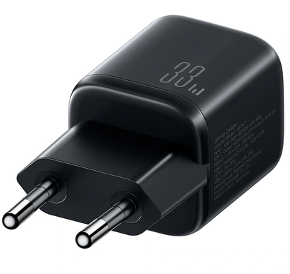 Carregador de Rede com Cabo USB-C Joyroom JR-TG7, 33W, 3A, 1 x USB-A - 1 x USB-C, Preto