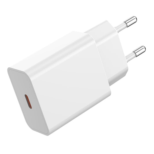 Carregador de Rede com Cabo USB-C XO Design L126, 20W, 3A, 1 x USB-C, Branco