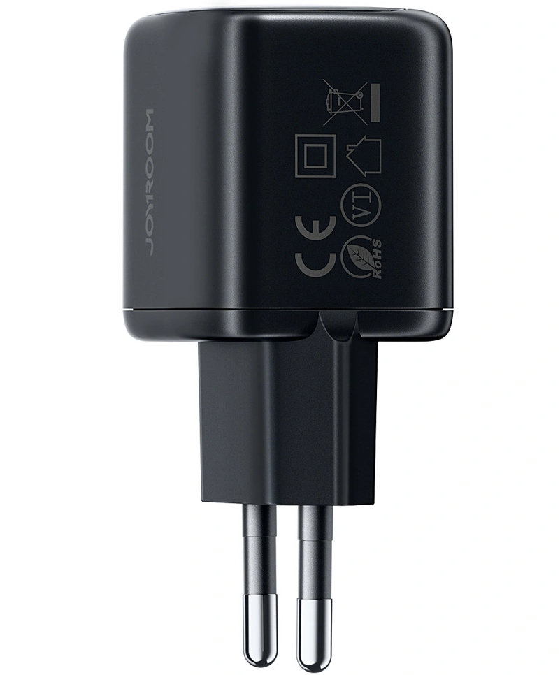 Carregador de Rede com Cabo USB-C Joyroom JR-TG7, 33W, 3A, 1 x USB-A - 1 x USB-C, Preto