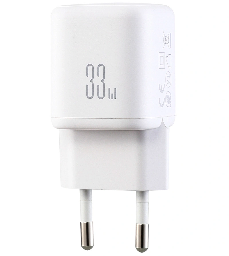 Carregador de Rede com Cabo Lightning Joyroom JR-TG7, 33W, 3A, 1 x USB-A - 1 x USB-C, Branco
