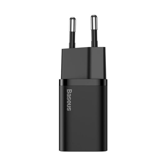 Carregador de rede Baseus Super Si USB-C com cabo USB-C, 25W, 3A, 1 x USB-C, preto TZCCCSUP-L01