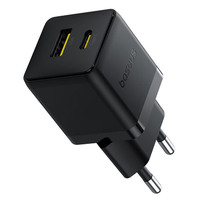 Carregador de Rede com Cabo USB-C Baseus Palm, 30W, 3A, 1 x USB-A - 1 x USB-C, Preto P1011160A113-01