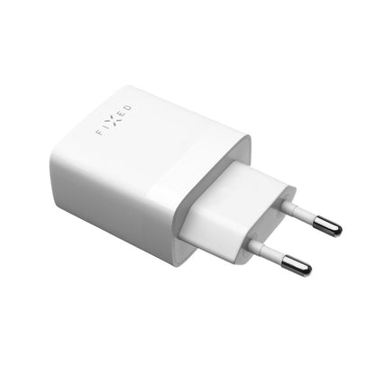 Carregador de Rede com Cabo USB-C Fixed, 17W, 3A, 2 x USB-A, Branco