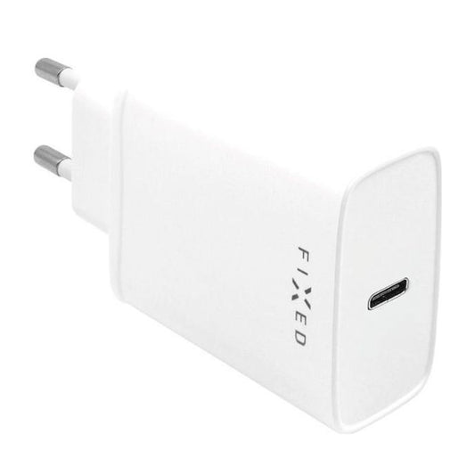 Carregador de Rede com Cabo USB-C Fixed, 20W, 3A, 1 x USB-C, Branco