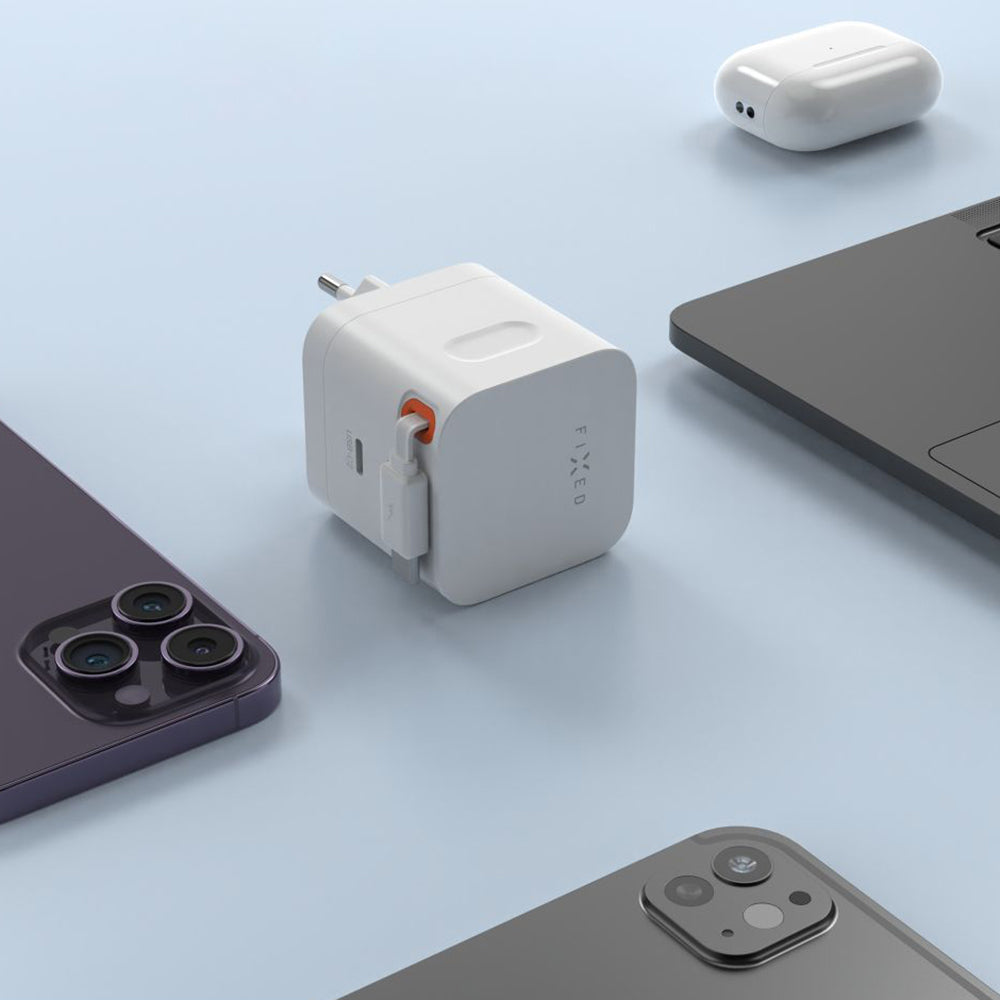 Carregador de Rede com Cabo USB-C Fixed, 65W, 3.25A, 1 x USB-C, Preto