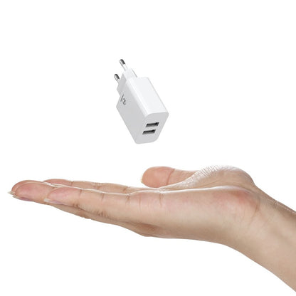 Carregador de Rede com Cabo USB-C McDodo CH-6721 Offer, 12W, 2.4A, 2 x USB-A, Branco