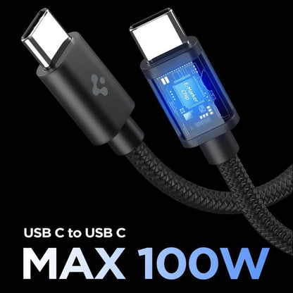 Carregador de Rede com Cabo USB-C Spigen EE451EU Essential, 45W, 3A, 1 x USB-C, Preto ACH09474