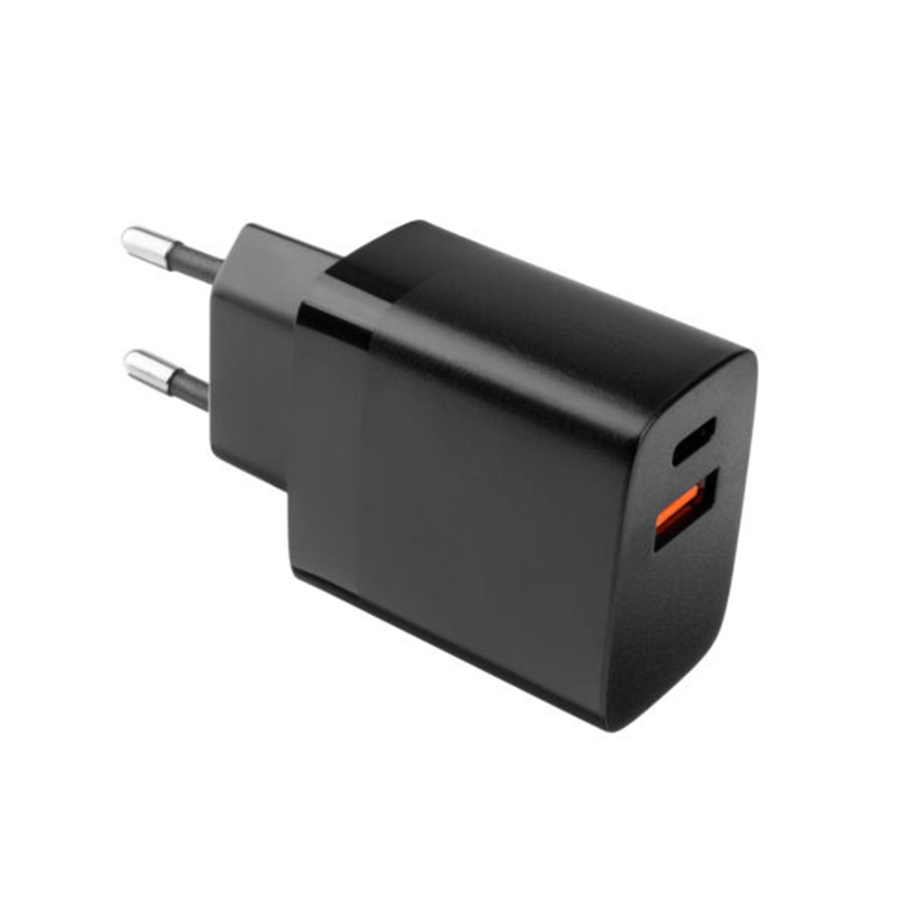 Carregador de Rede Fixed, 17W, 3A, 2 x USB-A, Preto