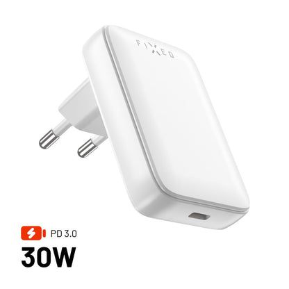 Carregador de Rede Fixed, 30W, 3A, 1 x USB-C, Branco