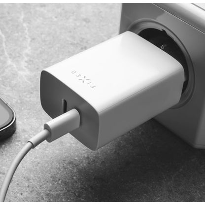 Carregador de Rede Fixed, 35W, 3A, 2 x USB-C, Branco