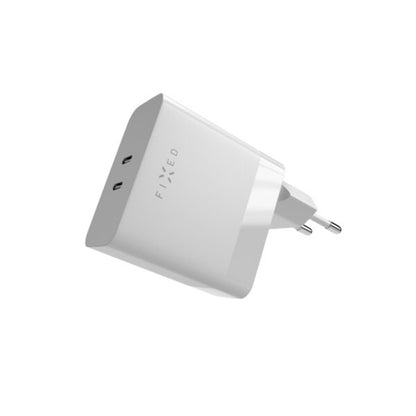 Carregador de Rede Fixed, 65W, 3.25A, 2 x USB-C, Branco