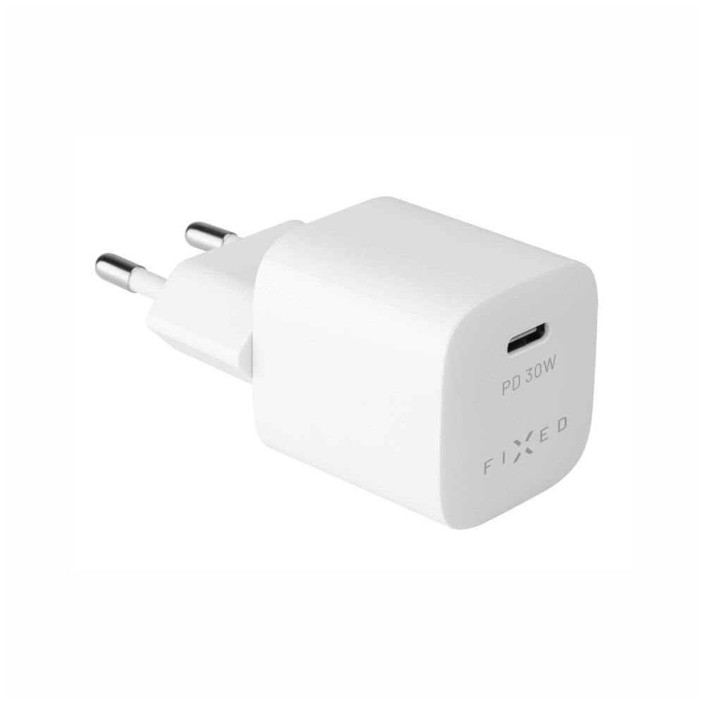 Carregador de Rede Fixed Mini, 30W, 3A, 1 x USB-C, Branco