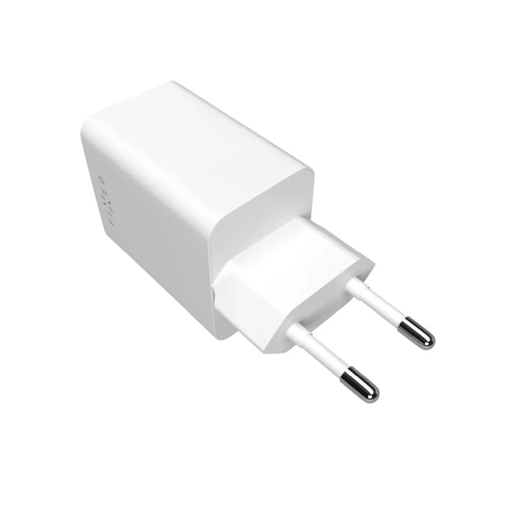 Carregador de Rede Fixed Mini, 45W, 3A, 1 x USB-A - 1 x USB-C, Branco