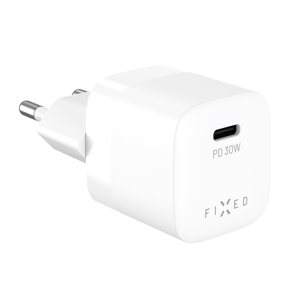 Carregador de Rede Fixed Mini2, 30W, 3A, 1 x USB-C, Branco