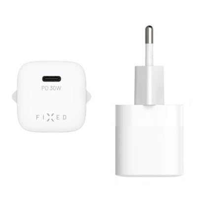 Carregador de Rede Fixed Mini2, 30W, 3A, 1 x USB-C, Branco