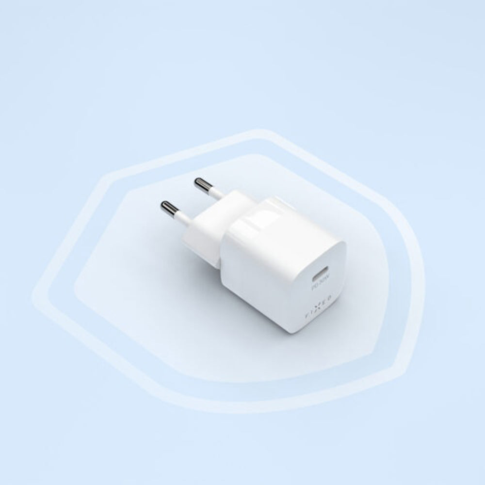 Carregador de Rede Fixed Mini2, 30W, 3A, 1 x USB-C, Branco