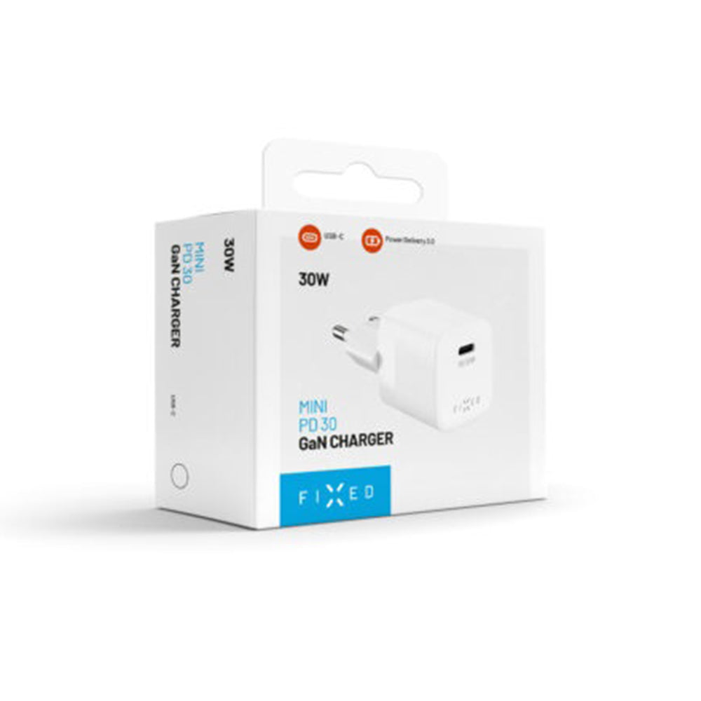 Carregador de Rede Fixed Mini2, 30W, 3A, 1 x USB-C, Branco