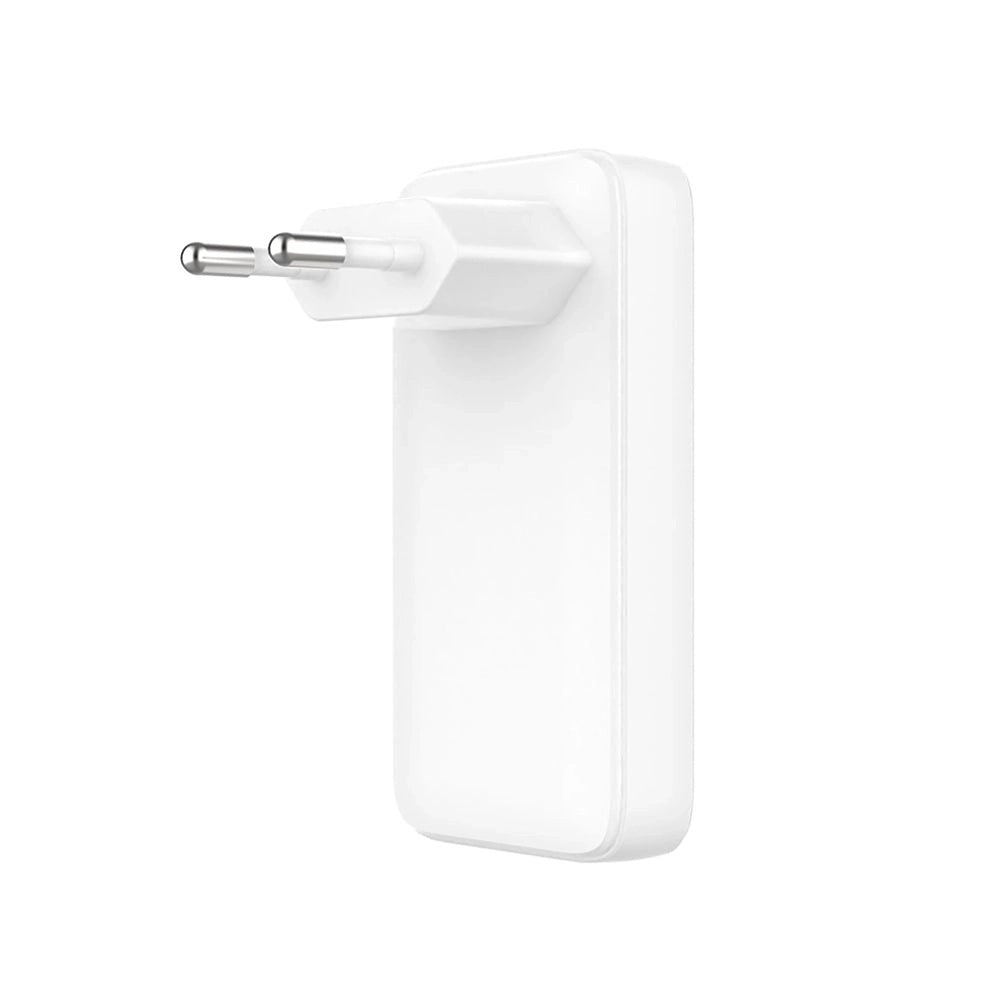 Carregador de Rede Fixed Slim, 45W, 3A, 2 x USB-C, Branco