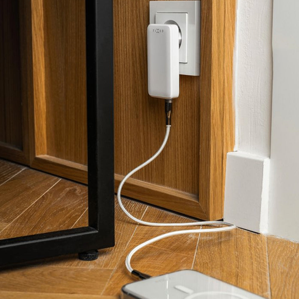 Carregador de Rede Fixed Travel, 45W, 3A, 2 x USB-C, Branco
