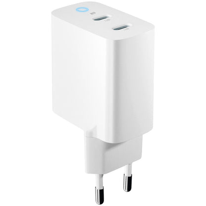 Carregador de rede Forever TC-06-65CC, 65 W, 3,25 A, 2 x USB-C, branco 