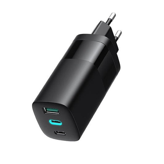 Carregador de Rede HAVIT UC10, 65W, 3A, 1 x USB-A - 2 x USB-C, Preto