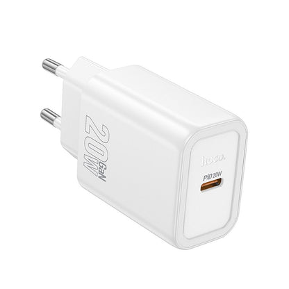 Carregador de Rede HOCO N60, 20W, 3A, 1 x USB-C, Branco