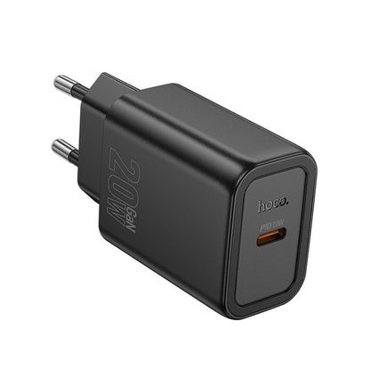 Carregador de Rede HOCO N60, 20W, 3A, 1 x USB-C, Preto