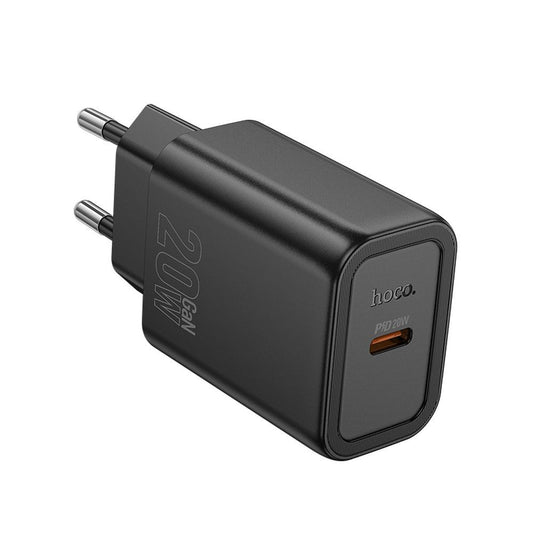 Carregador de Rede HOCO N60, 20W, 3A, 1 x USB-C, Preto