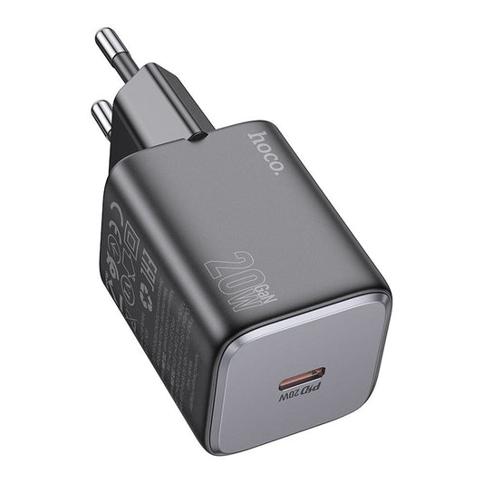 Carregador de Rede HOCO N40, 20W, 3A, 1 x USB-C, Preto
