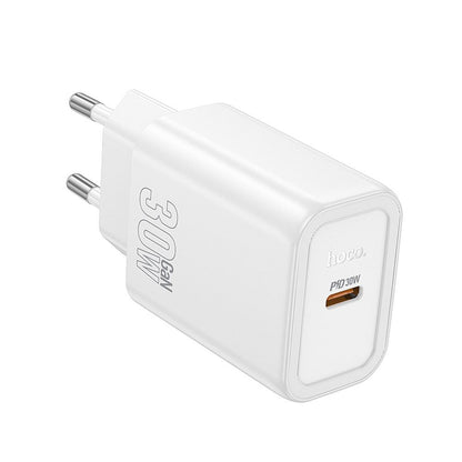 Carregador de Rede HOCO N62, 30W, 3A, 1 x USB-C, Branco