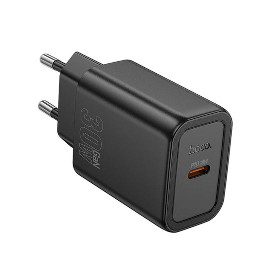 Carregador de Rede HOCO N62, 30W, 3A, 1 x USB-C, Preto
