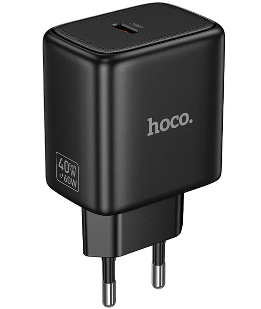 Carregador de Rede HOCO N83, 40W, 3A, 1 x USB-C, Preto