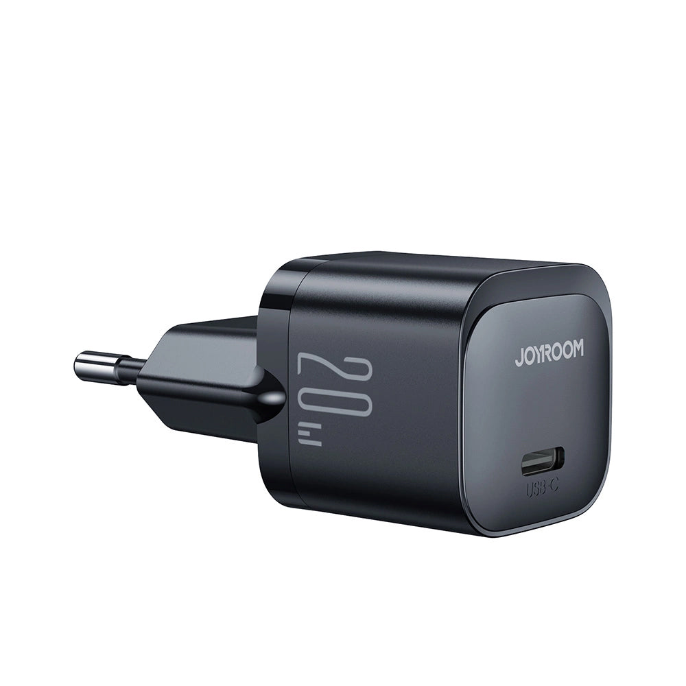 Carregador de Rede Joyroom JR-TCF02, 20W, 3A, 1 x USB-C, Preto