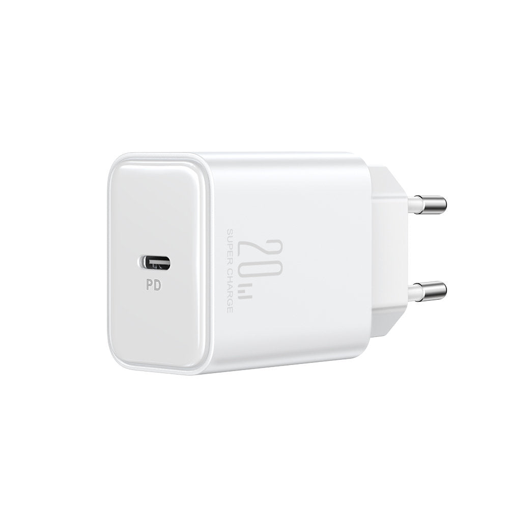 Carregador de rede Joyroom JR-TCF06, 20W, 3A, 1 x USB-C, branco 