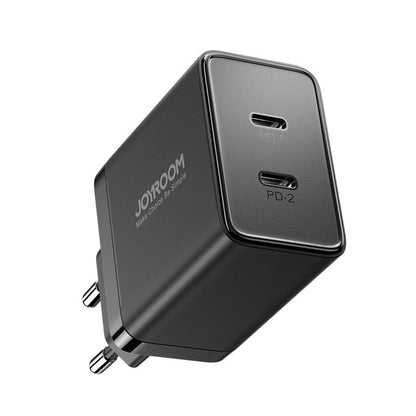 Carregador de rede Joyroom JR-TCF09, 40W, 3A, 2 x USB-C, preto 