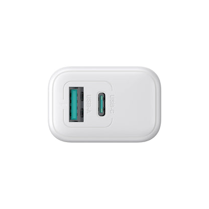 Carregador de Rede Joyroom JR-TCF21, 20W, 3A, 1 x USB-A - 1 x USB-C, Branco