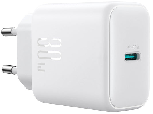 Carregador de Rede Joyroom JR-TCF24, 30W, 3A, 1 x USB-C, Branco