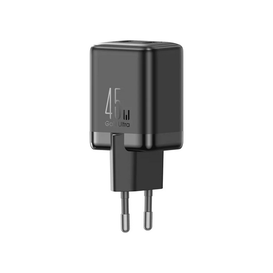 Carregador de Rede Joyroom JR-TCG17, 45W, 3A, 2 x USB-C, Preto