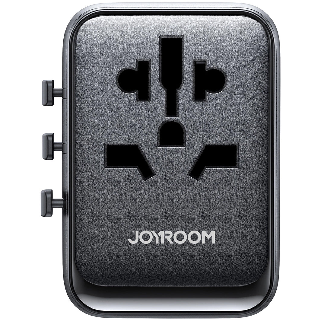 Carregador de rede Joyroom JR-TCW01 Travel, 17 W, 3 A, 1 x USB-C - 3 x USB-A, preto 