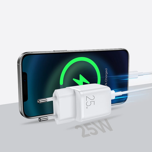 Carregador de Rede Joyroom L-P251, 25W, 3A, 1 x USB-C, Branco