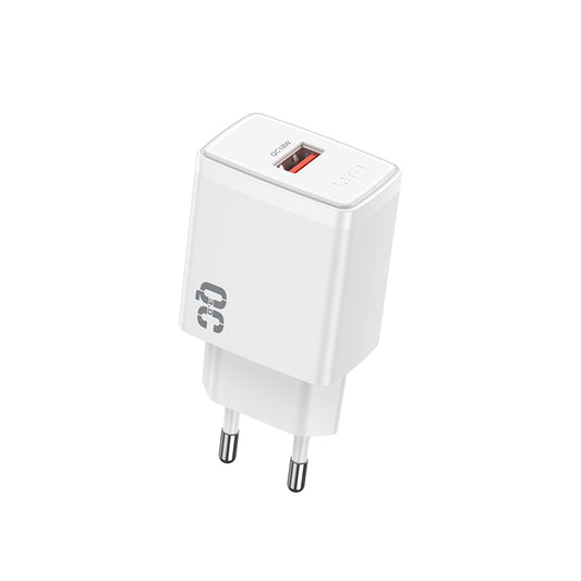 Carregador de Rede Lito LC08, 18W, 3A, 1 x USB-A, Branco