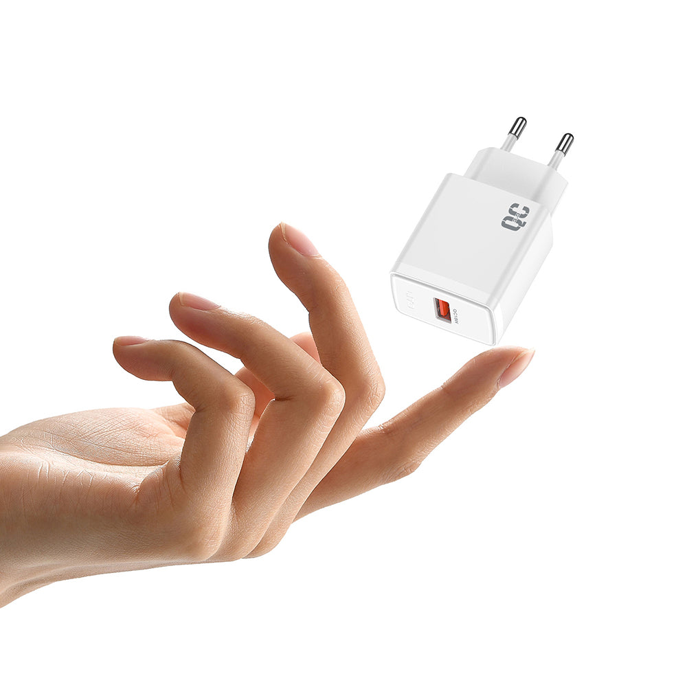 Carregador de Rede Lito LC08, 18W, 3A, 1 x USB-A, Branco