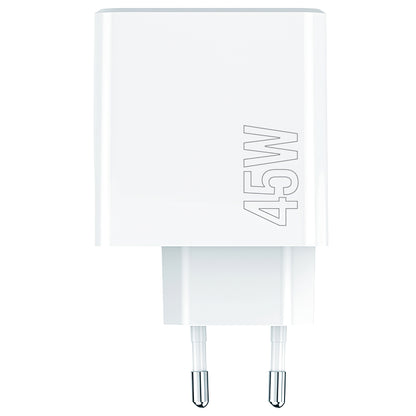 Carregador de Rede MaXlife MXTC-07-45ACC, 45W, 3A, 1 x USB-A - 2 x USB-C, Branco 