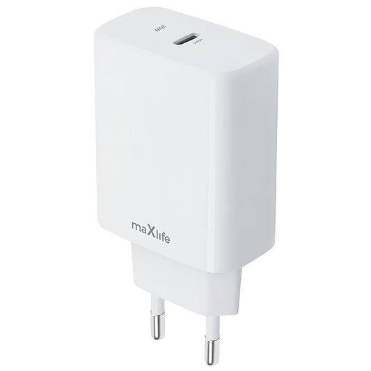 MaXlife MXTC-10-20C, 20W, 3A, 1 x USB-C, branco 