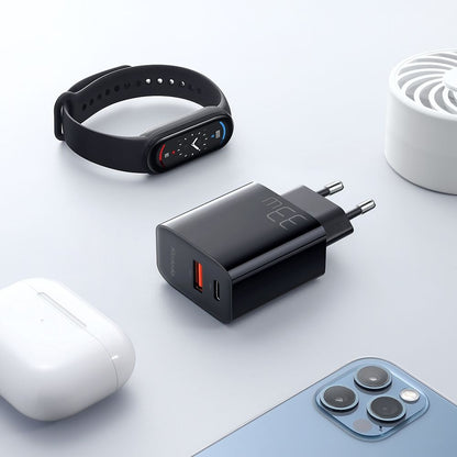 Carregador de Rede McDodo CH-0921, 33W, 3A, 1 x USB-A - 1 x USB-C, Preto