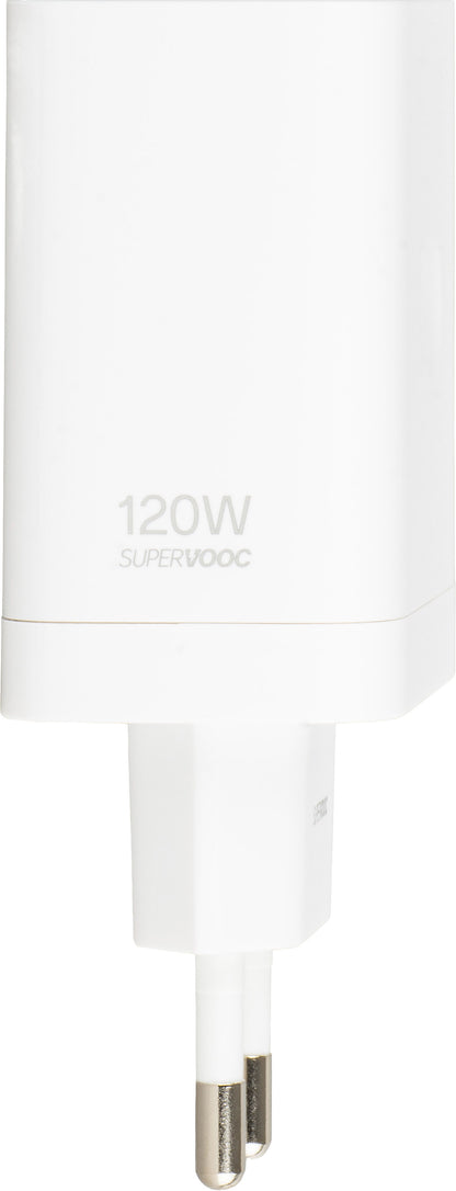 Carregador de Rede OnePlus, 120W, 1 x USB-A, Branco