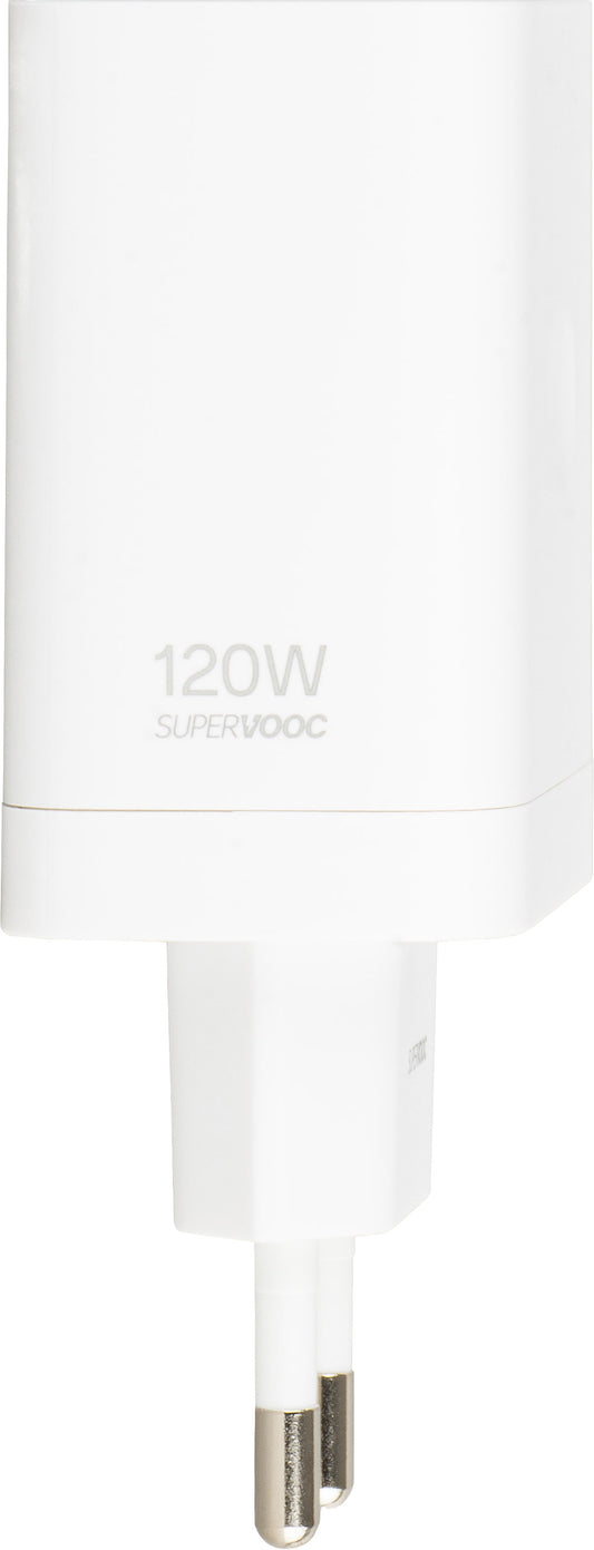 Carregador de Rede OnePlus, 120W, 1 x USB-A, Branco