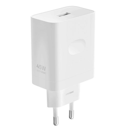 Carregador de Rede Realme, 45W, 4.1A, 1 x USB-A, Branco VCB4JAEH